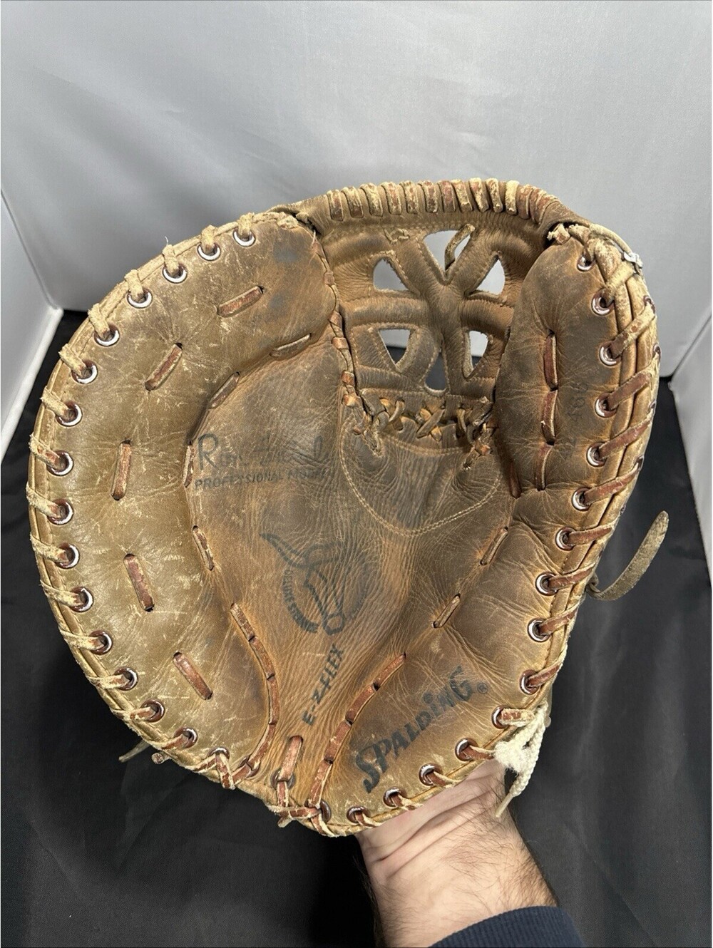 SPALDING RON FAIRLY Baseball 1st Baseman's Mitt LHT 42-466 13" SteerHide